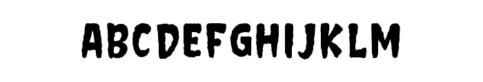 Black Night Font UPPERCASE