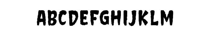 Black Night Font LOWERCASE