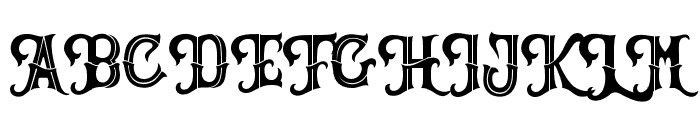 Blackromance Font UPPERCASE