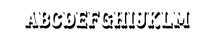 Blastrick Normal Shadow Font LOWERCASE