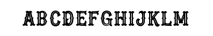 Blastrick Special Inline Font LOWERCASE