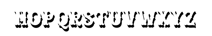 Blastrick Special Shadow Font LOWERCASE