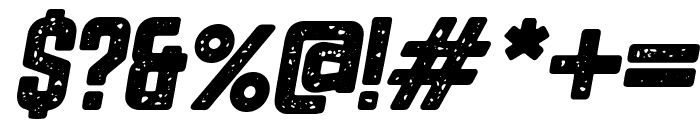 Blocklyn Grunge Italic Font OTHER CHARS
