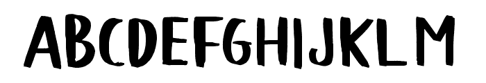 Blodders Font LOWERCASE