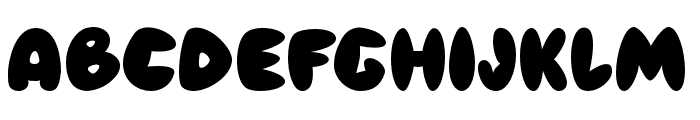 Blubtoon Font UPPERCASE