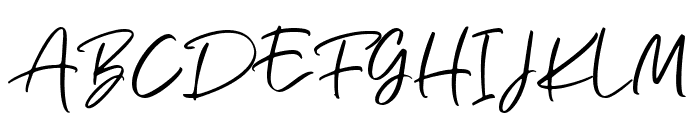 Bogoritmaa Signature Font UPPERCASE