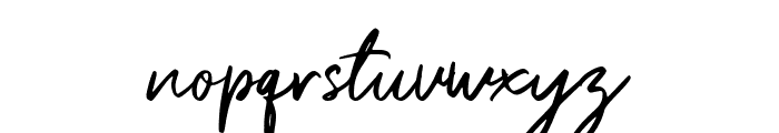 Bogoritmaa Signature Font LOWERCASE