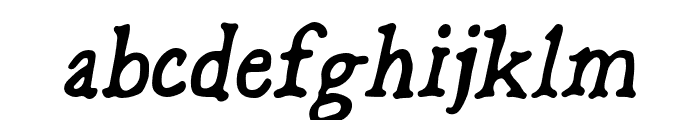 BoldRiley-Oblique Font LOWERCASE