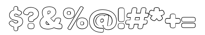 Boltz Outline Font OTHER CHARS