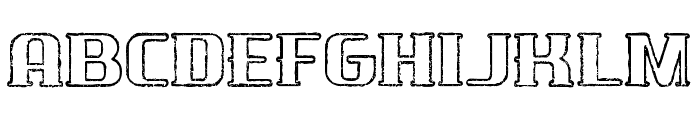 Boston outline grunge Font LOWERCASE