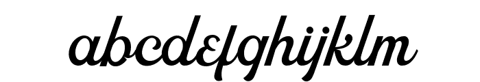 Bouchers Script Regular Font LOWERCASE