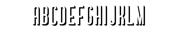Bouchers Shadow Font LOWERCASE