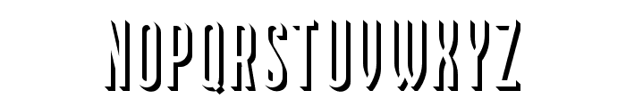 Bouchers Shadow Font LOWERCASE