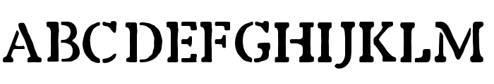 Braunstein Regular Font UPPERCASE