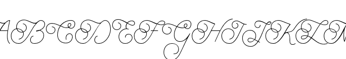 BraydenScript-Thin Font UPPERCASE