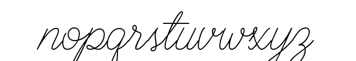 BraydenScript-Thin Font LOWERCASE