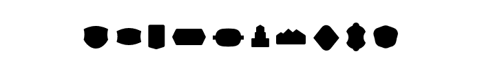 Brickton Badges Regular Font OTHER CHARS