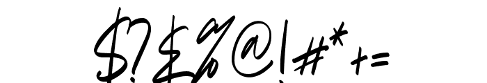 BriliantineScript Font OTHER CHARS