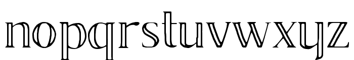 BrixtonTCOutline-Light Font LOWERCASE