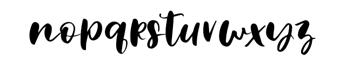 Bubbly Font LOWERCASE