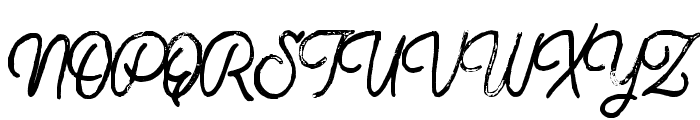 BuckwheatTCScript-Painted Font UPPERCASE