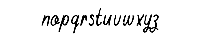 BuckwheatTCScript-Painted Font LOWERCASE