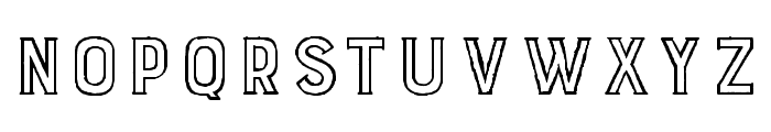 Burford Rustic Outline Font UPPERCASE