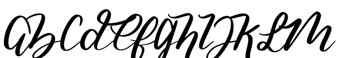 Butterfly Font UPPERCASE