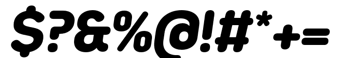 Bw Seido Round Black Italic Font OTHER CHARS