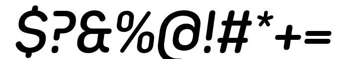 Bw Seido Round Medium Italic Font OTHER CHARS