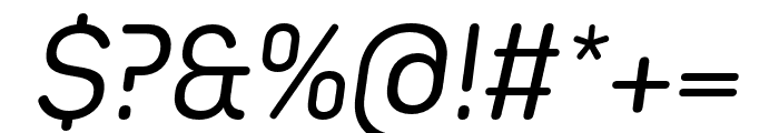 Bw Seido Round Regular Italic Font OTHER CHARS