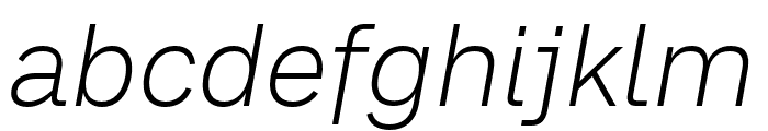 CA SaygonText Light Italic Font LOWERCASE