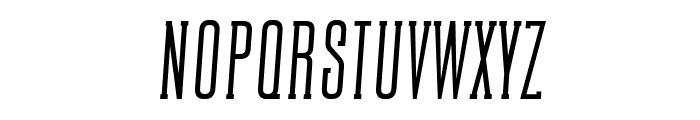CONQUEST Slab serif Regular Italic Font UPPERCASE