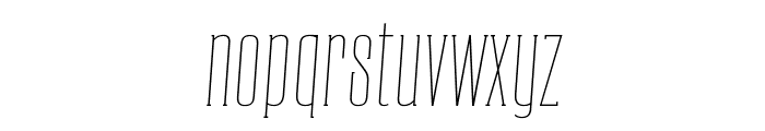CONQUEST Slab serif Thin Italic Font LOWERCASE