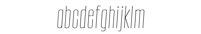 CONQUEST Thin Italic Font LOWERCASE