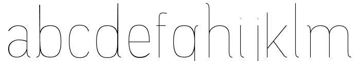 Camilie UltraLight Font LOWERCASE