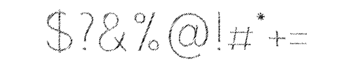 Cebo Sketch Font OTHER CHARS