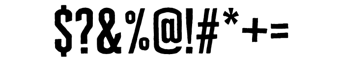 Cheddar Gothic Serif Regular Font OTHER CHARS