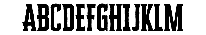 Cheddar Gothic Serif Regular Font UPPERCASE