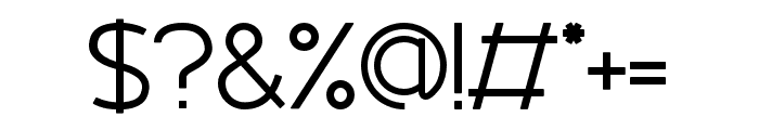 Chronograph Font OTHER CHARS