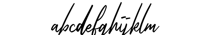 Cilladia Signature Font LOWERCASE