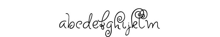 CircleAroundRegular Font LOWERCASE