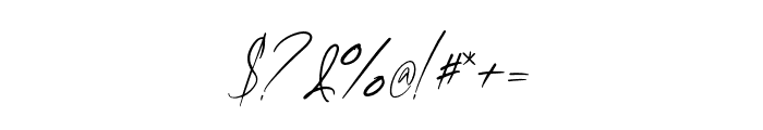 Clairine Signature Regular Font OTHER CHARS