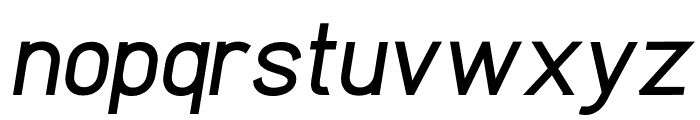 Clarity Nuvo Bold Italic Font LOWERCASE