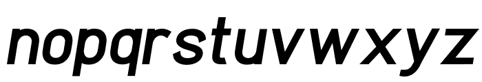 Clarity Nuvo Heavy Italic Font LOWERCASE