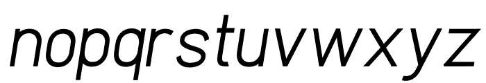 Clarity Nuvo Italic Font LOWERCASE