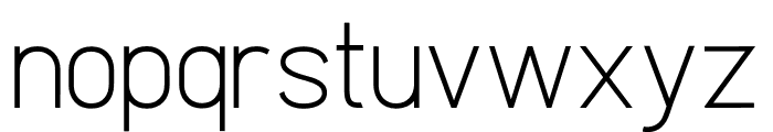 Clarity Nuvo Light Font LOWERCASE