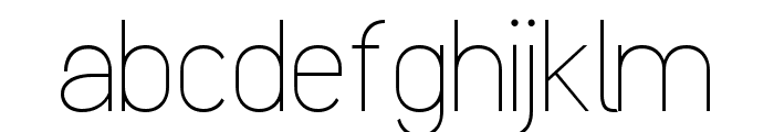 Clarity Nuvo Thin Font LOWERCASE