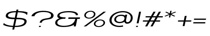 Coltrane Thin Italic Font OTHER CHARS
