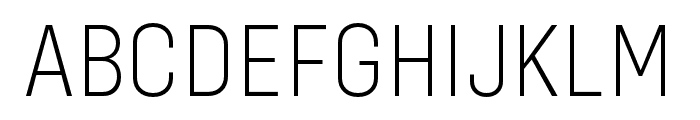 Config Condensed ExtraLight Font UPPERCASE